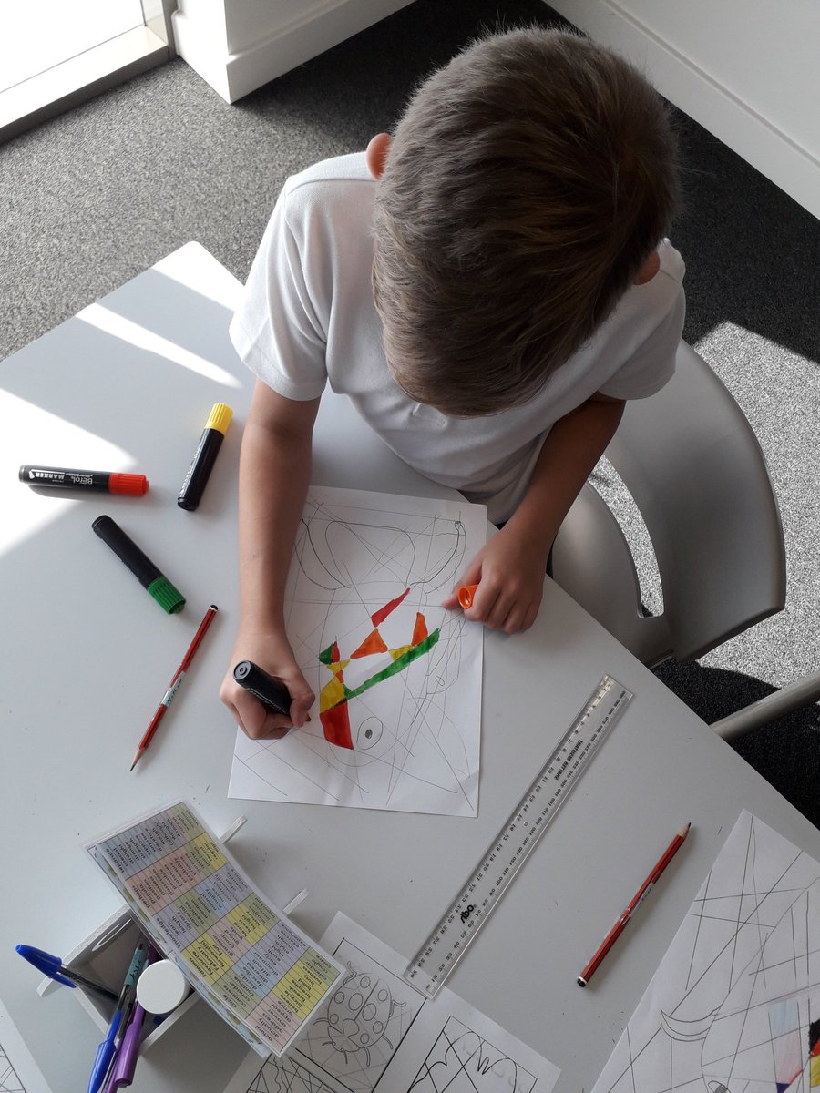 R2Civitas's tweet photo. Seuss class have been inspired by Picasso and Mr Milsteads artwork to create their own cubeism art #artists #picasso #cubeism https://t.co/NkZKFTLH7g