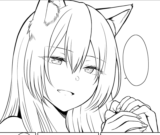 狐耳描いても断ち切り部分にかかるんでほぼ全く見えなくなっちゃうんだけどね 