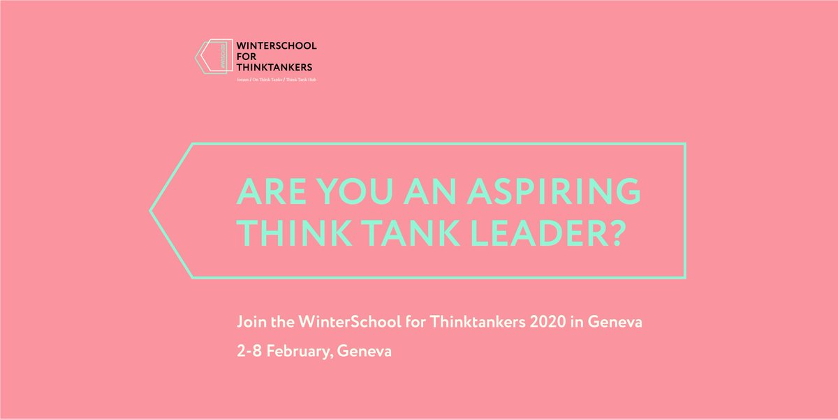 #WISCH20 is for young and proactive think tank staff to develop knowledge and skills, network and prepare for future leadership roles. Is this you? 

Find out more: onthinktanks.org/WISCH2020
