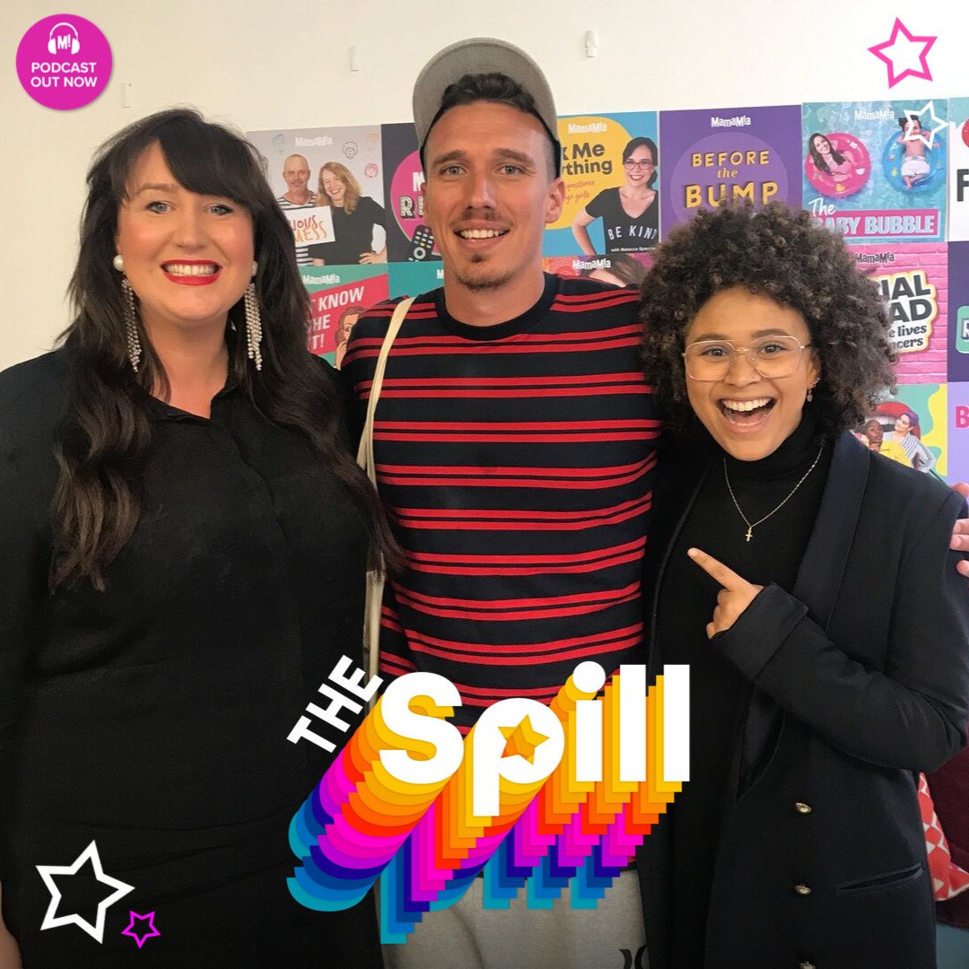 RachelCorbett's tweet photo. Look who dropped in on The Spill this week! https://t.co/9ypBhnV1iD #celebritypodcast #podcast #luketoki #survivor https://t.co/cmVkBIyG1S