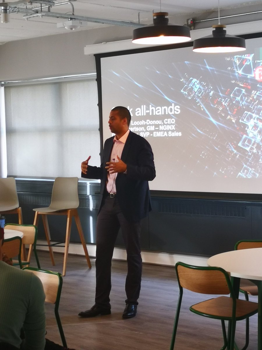 F5_EMEA's tweet photo. Our team in Cork are hosting President &amp; CEO, François Locoh-Donou and SVP and GM, @gusrobertson today, as they share how we continue to scale and evolve, including updates from last week’s largest ever #NGINXConf. @nginx #BeF5 #DevOps https://t.co/AQTLPF6Hdz
