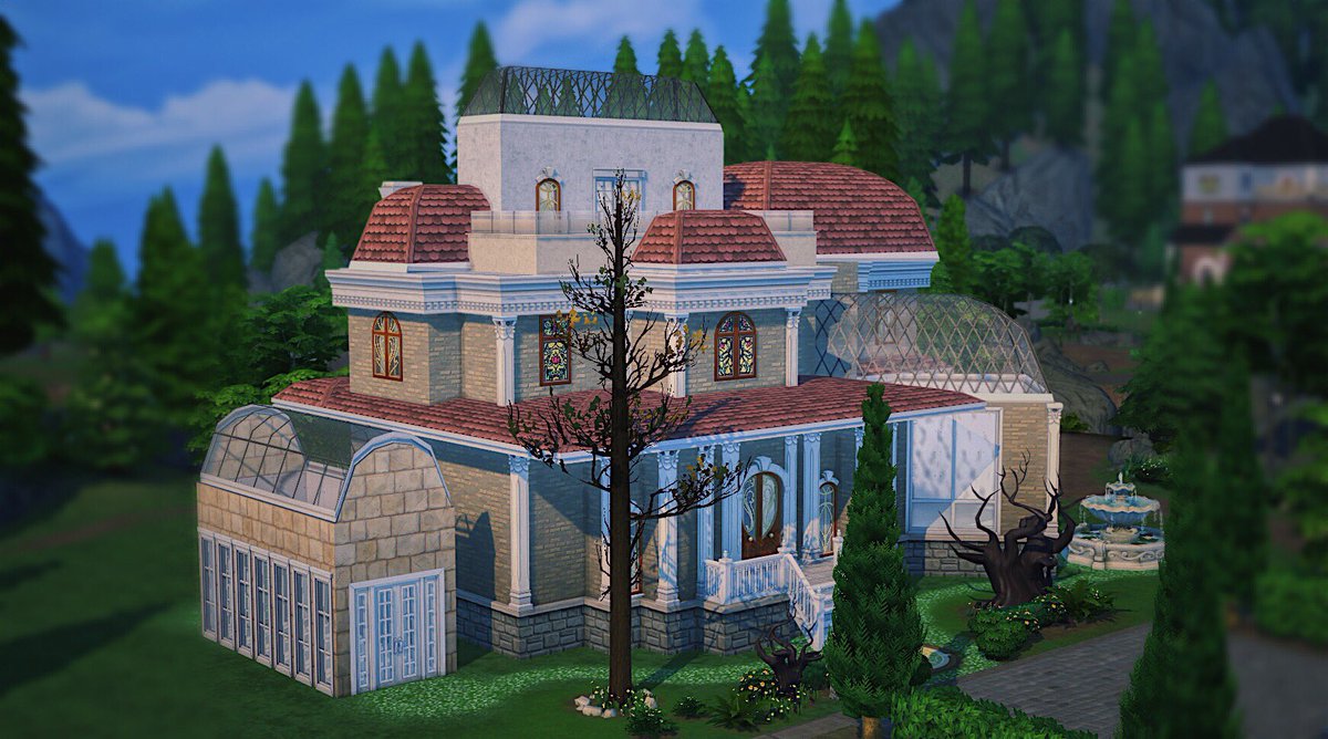 littlestbuilds's tweet photo. WIP✨

Grandmother’s Legacy

~Fancy Features~

- Skylight in dinning room

- Greenhouse

- Sunroom

- Roof Balcony 

@TheSims

#TS4RealmOfMagic
#TheSims4RealmofMagic #TheSims4 #ShowUsYourBuilds #TS4 https://t.co/XwJnbsFAev