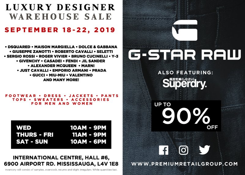 G-Star Raw Warehouse Sale by 