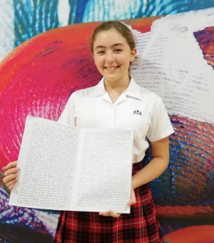 KSABmfl's tweet photo. Our first KS3 Master of the Month is Ruby Honjol who produced a fantastic piece of independent written work, in her own time and from memory, which reviewed all her Year 7 learning and the first weeks in Year 8! Well done Ruby! #ksabmastery https://t.co/sfDeC9rwPi