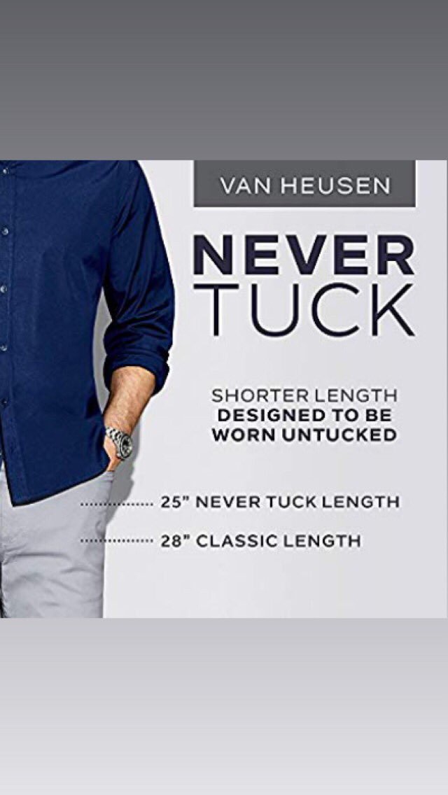 “Never Tuck” shirts are back for Fall!  Lots of great colors and patterns!  #dicksontn #nashville #nevertuckshirts #vanheusen #historicdowntowndickson #tennessee #mensclothing #mensfashion