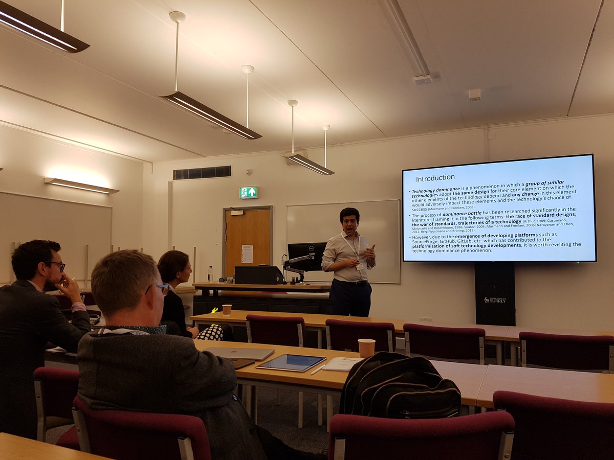 Najmeh Hafezieh (@najmehafezieh) on Twitter photo First #IIIW2019 session, <a href="/farjam1362/">Farjam Eshraghian</a> presenting our paper on how development of software technologies on platforms would influence the technological dominance race through the case of cryptos on #GitHub First #IIIW2019 session, <a href="/farjam1362/">Farjam Eshraghian</a> presenting our paper on how development of software technologies on platforms would influence the technological dominance race through the case of cryptos on #GitHub