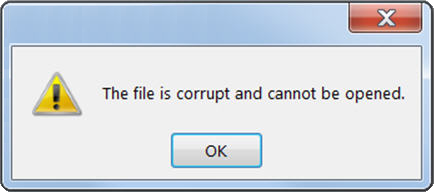 Cannot file перевод. The file is corrupted. cannot open file. error file corrupted. как заменить couldn&#039;t.
