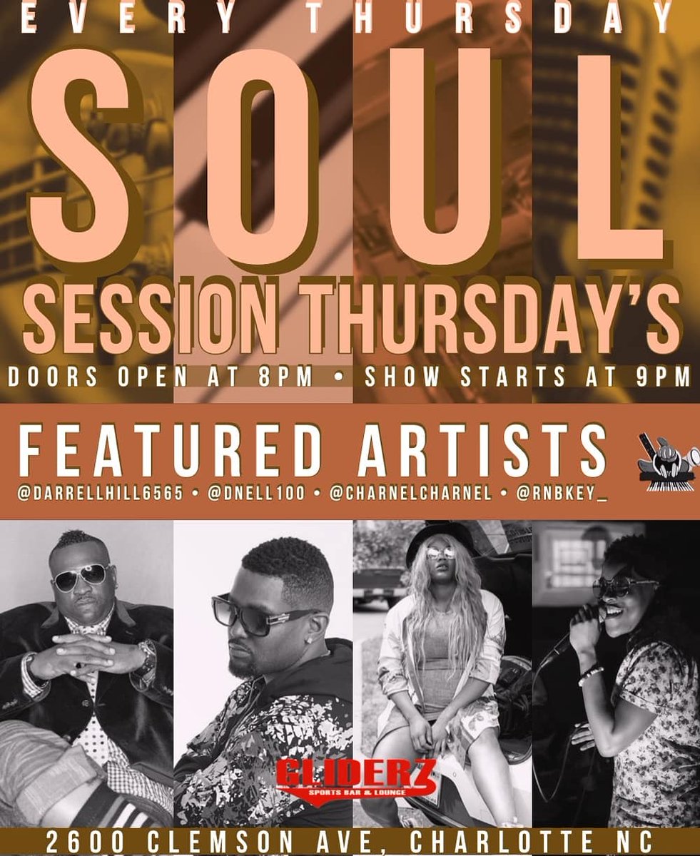 BeatzMelo's tweet photo. Every Thursday it's going down!! #Damelodyband #carolinamusic #Charlotte #gliderz #liveband #livemusic https://t.co/NsQChPWOfB