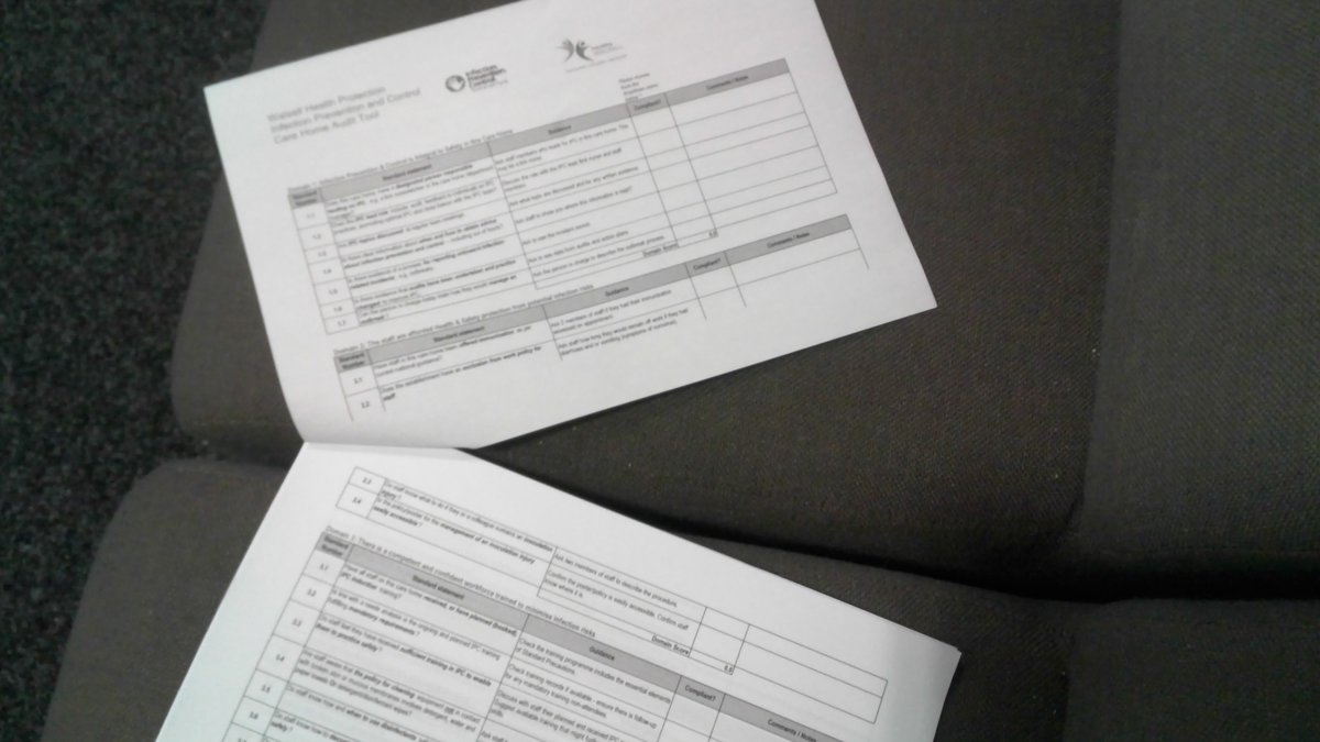 HealthyWalsall's tweet photo. Next up on the agenda is the launch of the updated infection prevention and control care home audit tool. The 5 domains are the environment of the care home, training, health and safety, compliance with policies and procedures and PPE to minimise infection risks #IPCWalsall https://t.co/DHRe5fMYy7