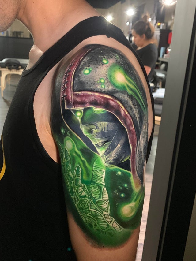 Tattoo uploaded by Hannah  Mortal Kombat tattoo for her kiddo  Tattoodo