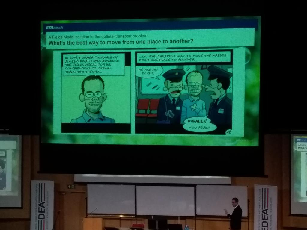 Beto_Mercado's tweet photo. En la charla de Alessio Figalli, la historia de la Esc Normal Superior de It en comic (no recuerdo el nombre del autor ! :( ). #DEA #aghust https://t.co/ryWW3STb03