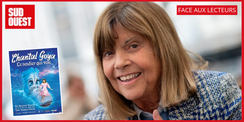 🎤[Face lecteurs] Chantal Goya revient pour fêter 40 ans de scène avec son spectacle mythique "Le Soulier qui vole". Venez la rencontrer le lundi 23 septembre au journal à #Bordeaux. S'inscrire ➡️ jeu.sudouest.fr/quiz/673764_11… <a href="/CGoyaOfficiel/">ChantalGoyaOfficiel</a> #chantalgoya #Gironde #lesoulierquivole