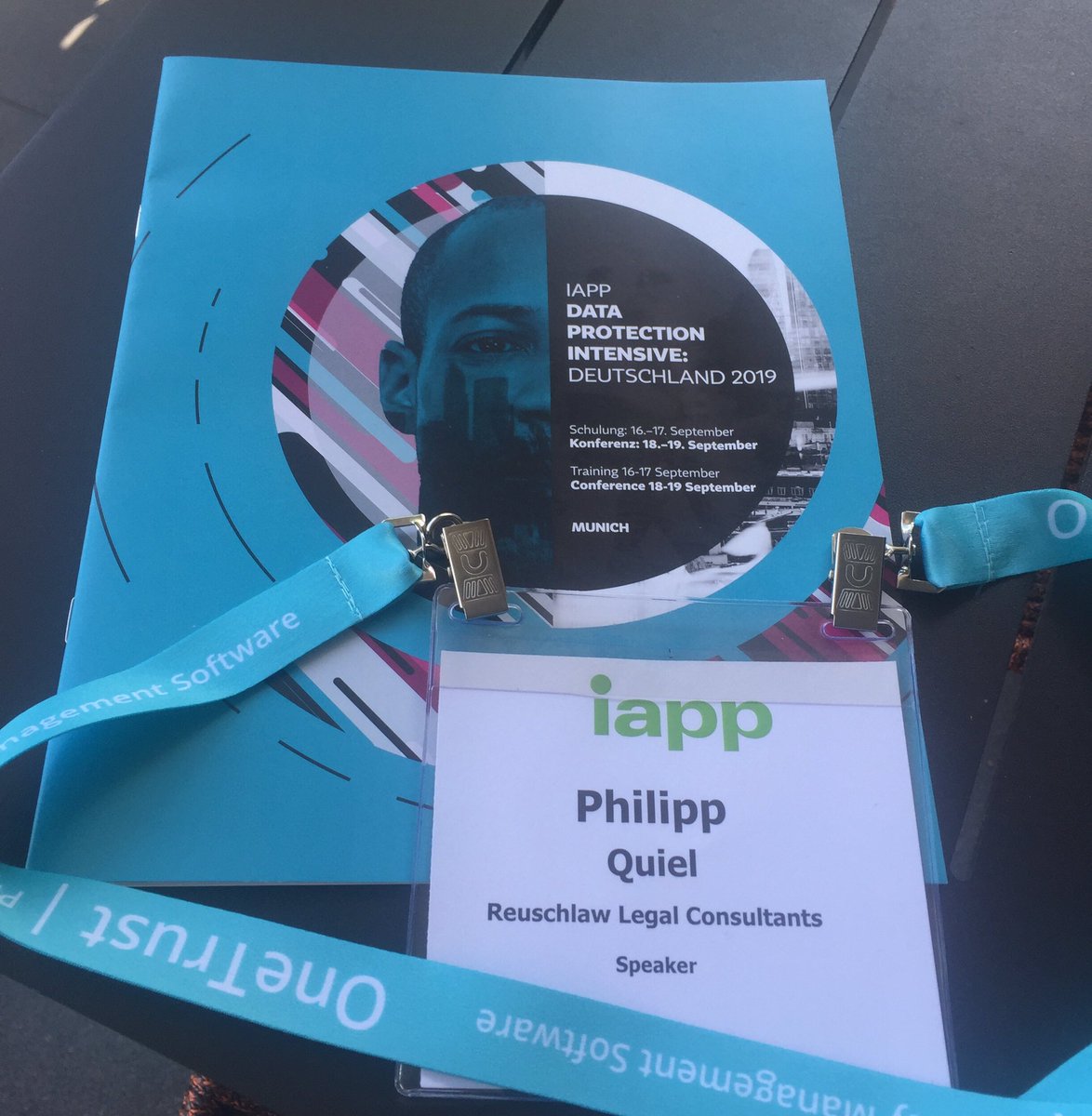 PhilippQuiel's tweet photo. Vor kurzem bei der #DPI19 der @PrivacyPros angekommen. Morgen darf auch ich auf die Bühne https://t.co/Vl1RXdcvFV