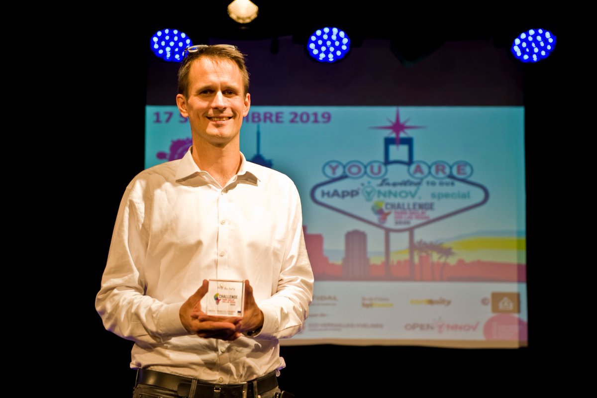CCI_78's tweet photo. 👍Bravo à @Ecojoko >Prix du Jury et #Visionairy représenté par @DanielBlengino > Prix du Public qui sont les lauréats du Challenge #ParisSaclay CES Las Vegas 2020 et merci aux #startups @ODIHO_ @KalimaSystems @jefile_app pour leurs belles innovations et merci à nos partenaires ! https://t.co/BeyCz8cEM2