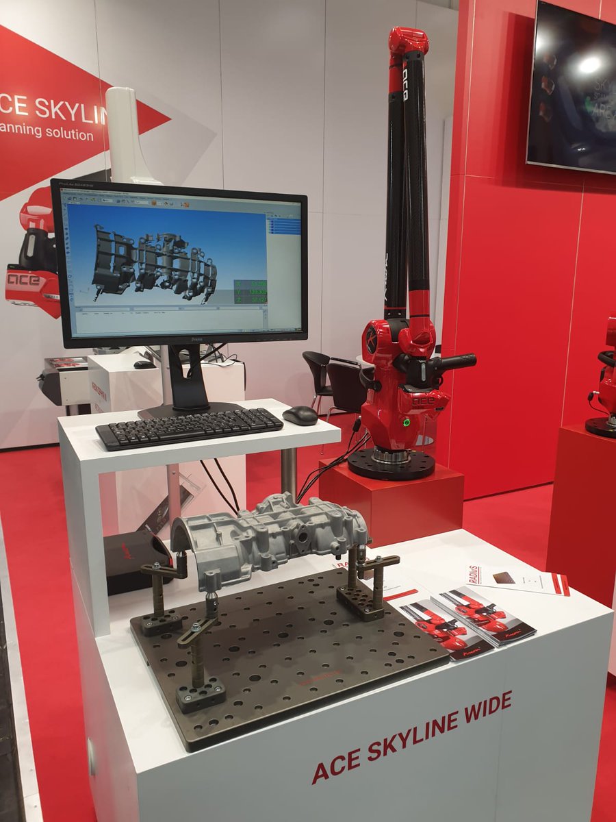 Kreon_Tech's tweet photo. Live from @EMO_HANNOVER, find our team and our measurement solutions: the ACE SKYLINE scanning arm, the new ZEPHYR III 3D scanner and the AirTrack Handheld.
#EMO2019 #Kreon #scanningarm #scannerlaser3d https://t.co/y0Zm0Y0Ad9