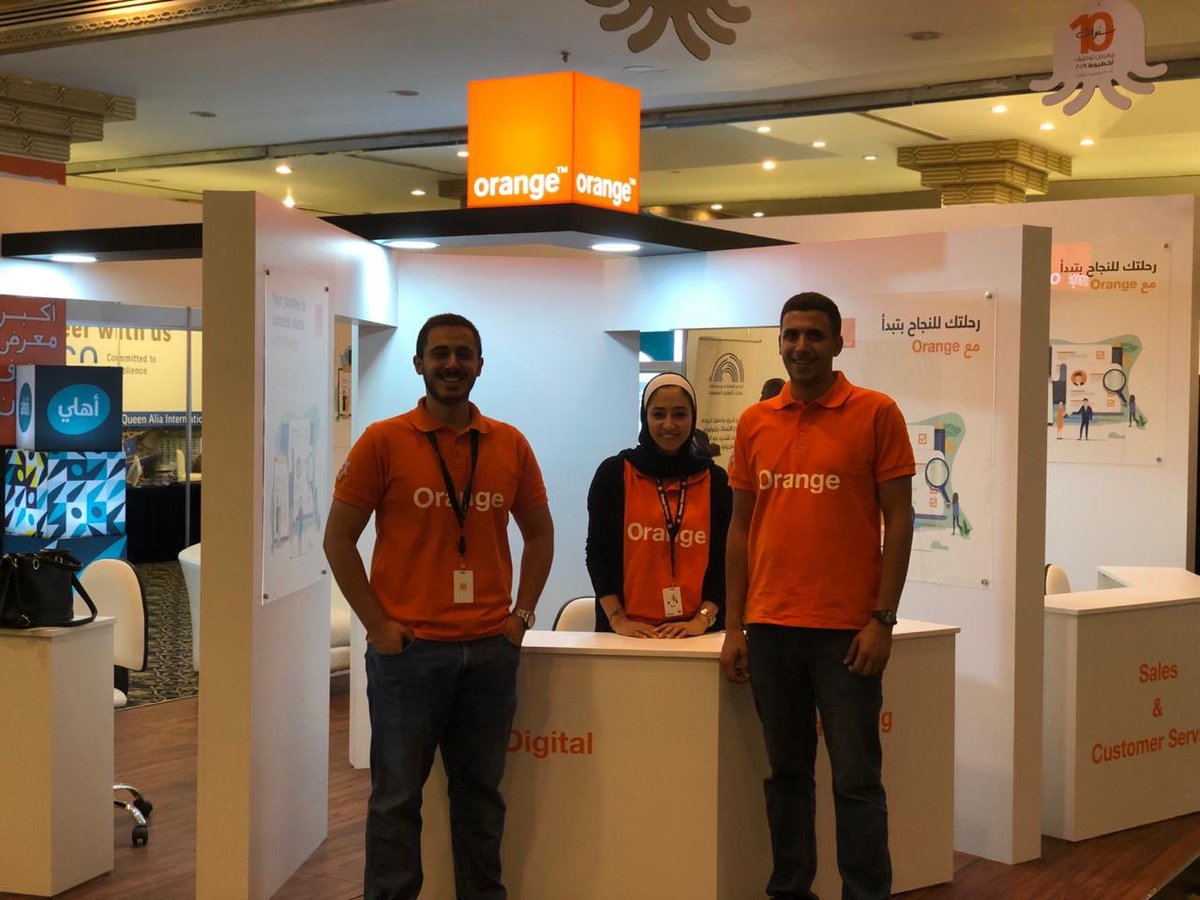 What a good start to meet all job seekers for new opportunities with Orange Jordan...  #jobs #digitaltransformation #growyourcareer #orange#akhtabootjobfair2019