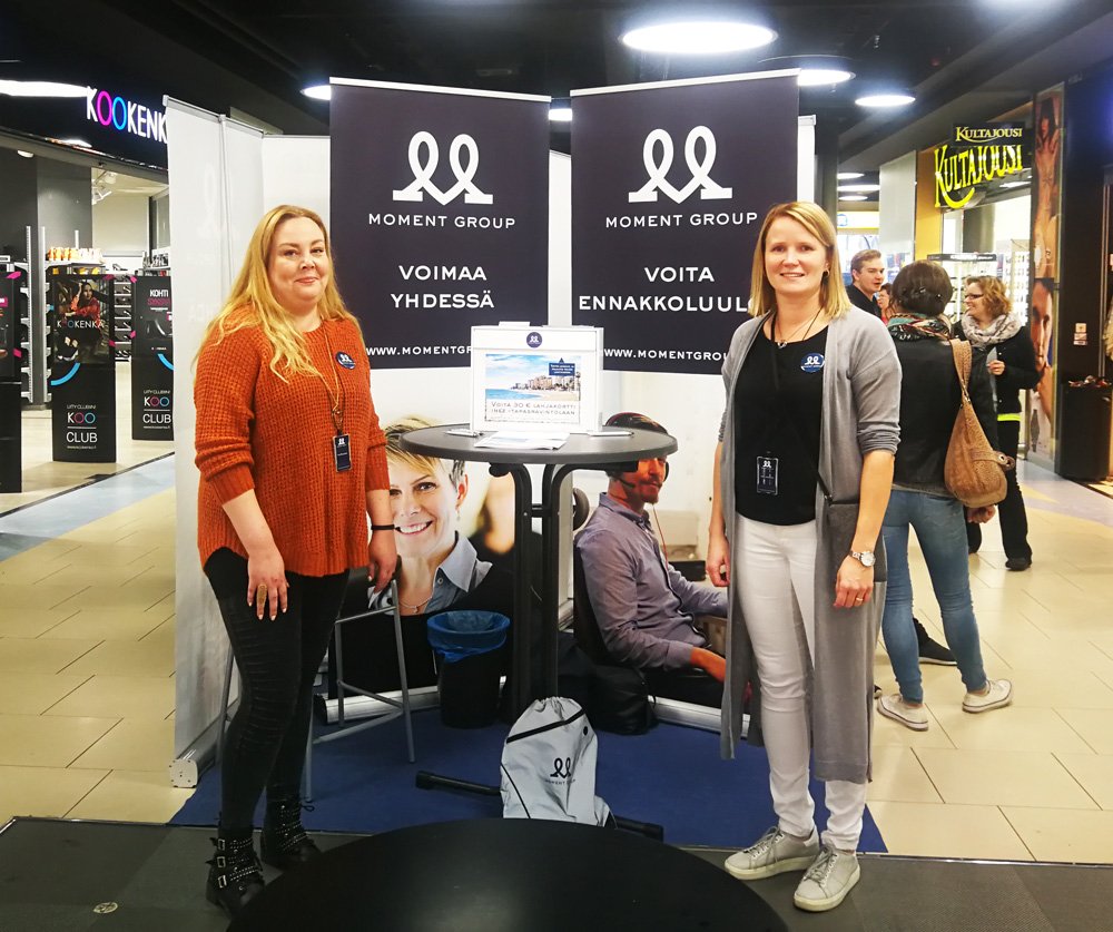 MomentGroupOy's tweet photo. Vielä pari tuntia aikaa osallistua arvontaan ja hankkia itsellesi samalla käynnillä uusi uljas työpaikka 🤩
Ständillä #26 käy melkoinen kuhina!
https://t.co/xzrDwDyFY8
#Rekry #Rekrytori #AvoimetTyöpaikat #MomentGroup https://t.co/4zbjSXIngX