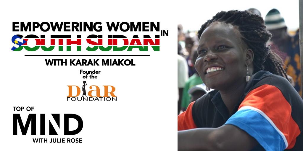Both sides of the civil war in #SouthSudan rape, murder women to perpetuate the cycle of violence &amp; retribution. Karak Miakol &amp; <a href="/DiarFoundation/">Diar Foundation</a> have created a safe place in South Sudan for women to build peace &amp; prosperity. They literally sing her praises: bit.ly/2kSWOur