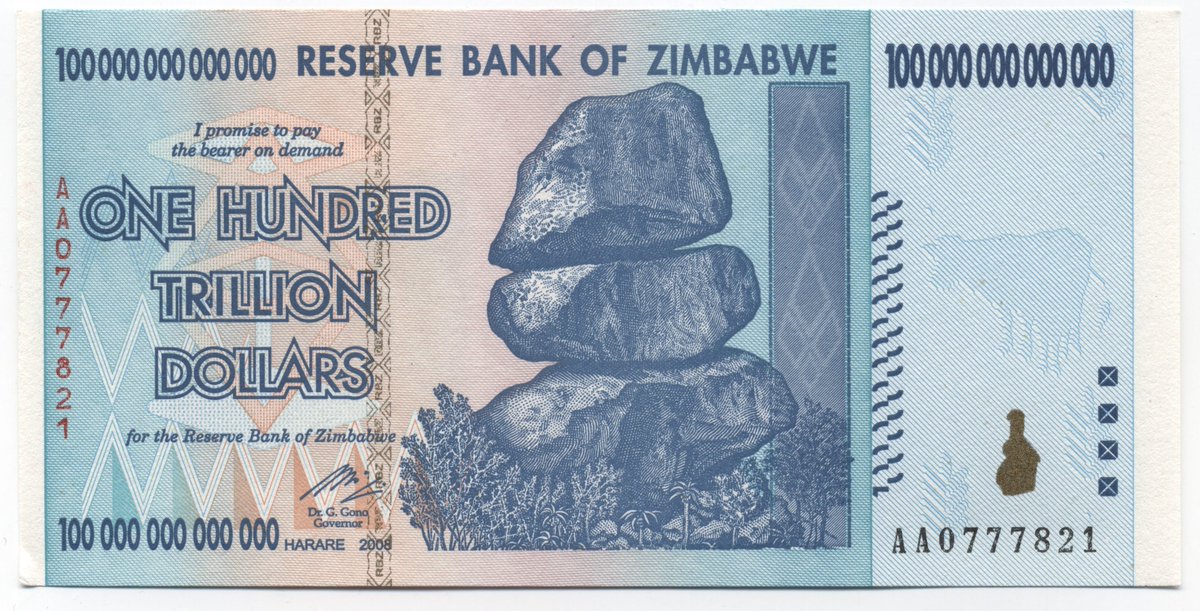 100trillionUSD's tweet photo. Lot of questions about stock-to-flow going to infinity.

People don't realize that after 2020 halving #bitcoin market value will be $1T+ and after 2024 $10T, while USD monetary base is $3T .. so then people just stop accepting USD, like nobody accepts Zimbabwe $ for bitcoin now. https://t.co/iU88D2skk9