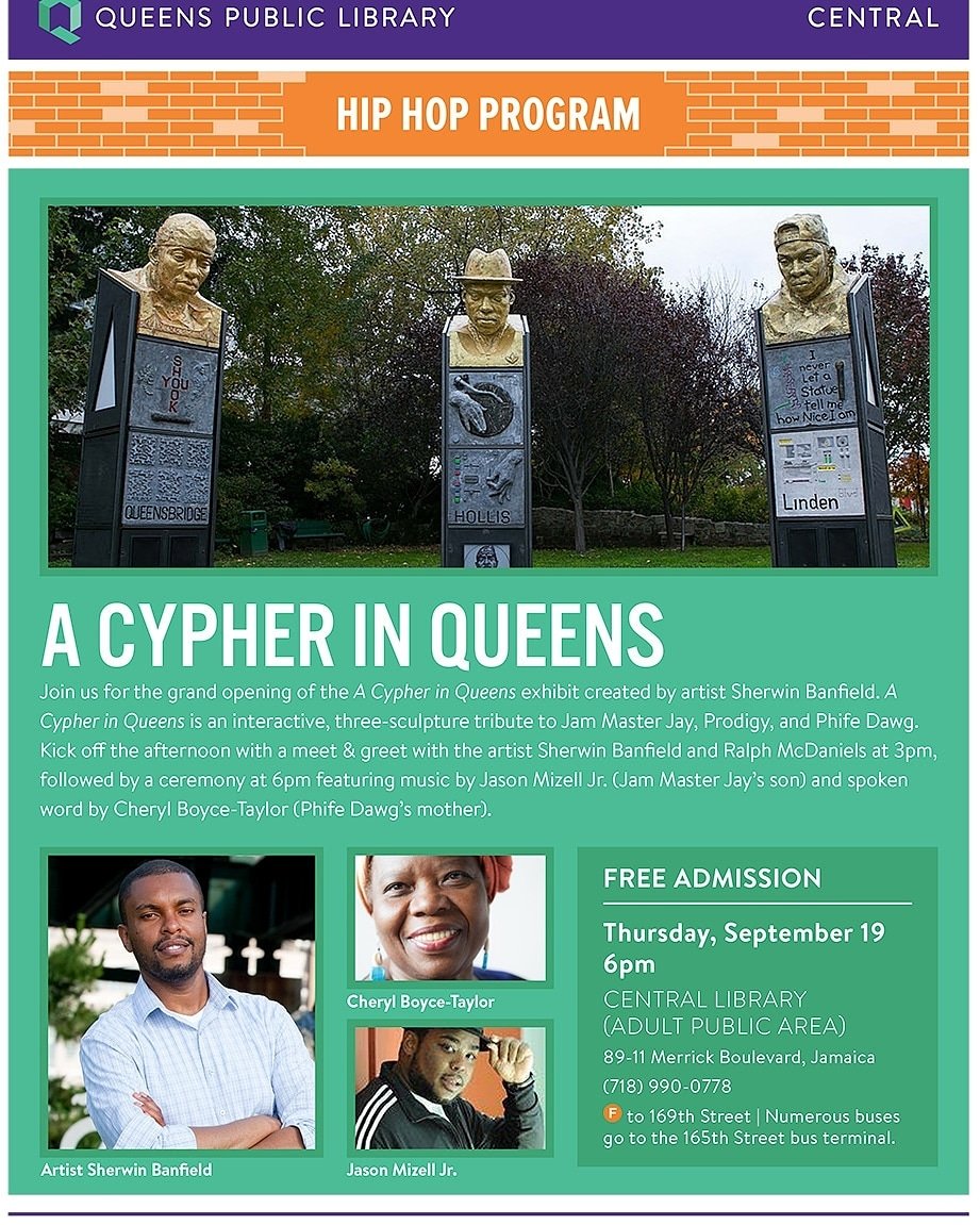 BeastieSquare's tweet photo. #QueensStandUp on deck A Cypher at #QPLNYC 

S/O to #sherwinbanfield @acypherinqueens @VideoMusicBox @QPLNYC 

@StaceyDelikat @fox5ny  News report: https://t.co/XnDKPgr9xp https://t.co/qUbpZXC5Po