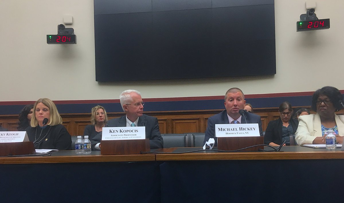 Michael Hickey's testimony at the #foreverchemical hearing shows why exactly we need the @epa to take real and fast action against #pfas 

'I didn’t lose my father to smoking, or drinking, or genetics. I lost my father because he simply was exposed to these chemicals.'