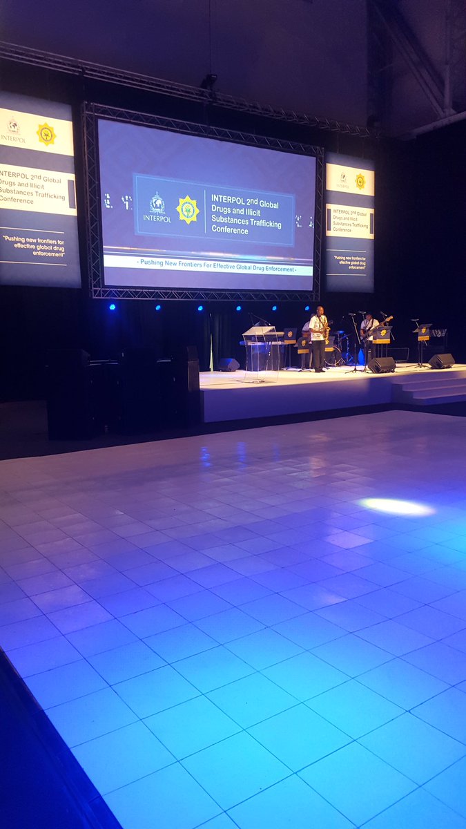 SAPoliceService's tweet photo. #sapsHQ Deputy Minister of Police, Mr Cassel Mathale, #SAPSNPC, Gen #Sitole and #SAPS National Management arrive together with @INTERPOL_HQ  President &amp; all delegates at the #Interpol2ndGlobalConf - Gala Dinner at the Cape Town International Convention Centre 🇿🇦. ME https://t.co/XeOkfrWVDK