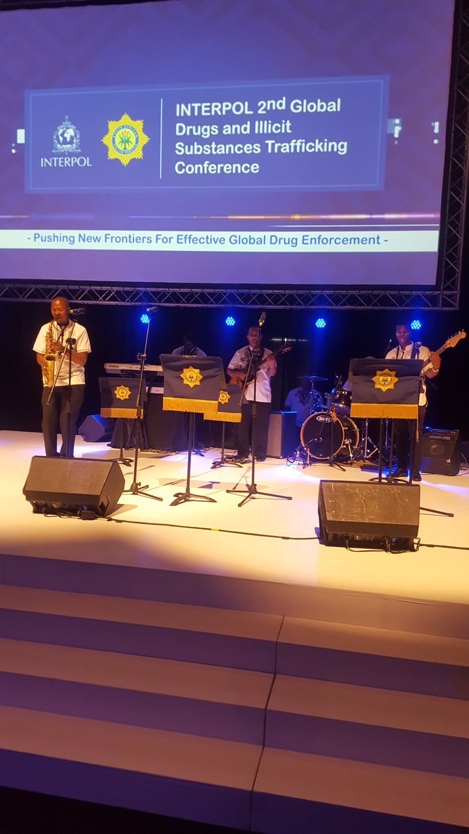 SAPoliceService's tweet photo. #sapsHQ Deputy Minister of Police, Mr Cassel Mathale, #SAPSNPC, Gen #Sitole and #SAPS National Management arrive together with @INTERPOL_HQ  President &amp; all delegates at the #Interpol2ndGlobalConf - Gala Dinner at the Cape Town International Convention Centre 🇿🇦. ME https://t.co/XeOkfrWVDK