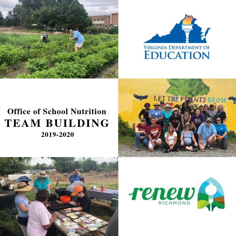 VDOESCNP's tweet photo. @RenewRichmond helps communities grow healthier - thanks for all you do and for hosting our team building day! #FarmtoSchool https://t.co/Loe72b2YYy https://t.co/RhxtQjgysk
