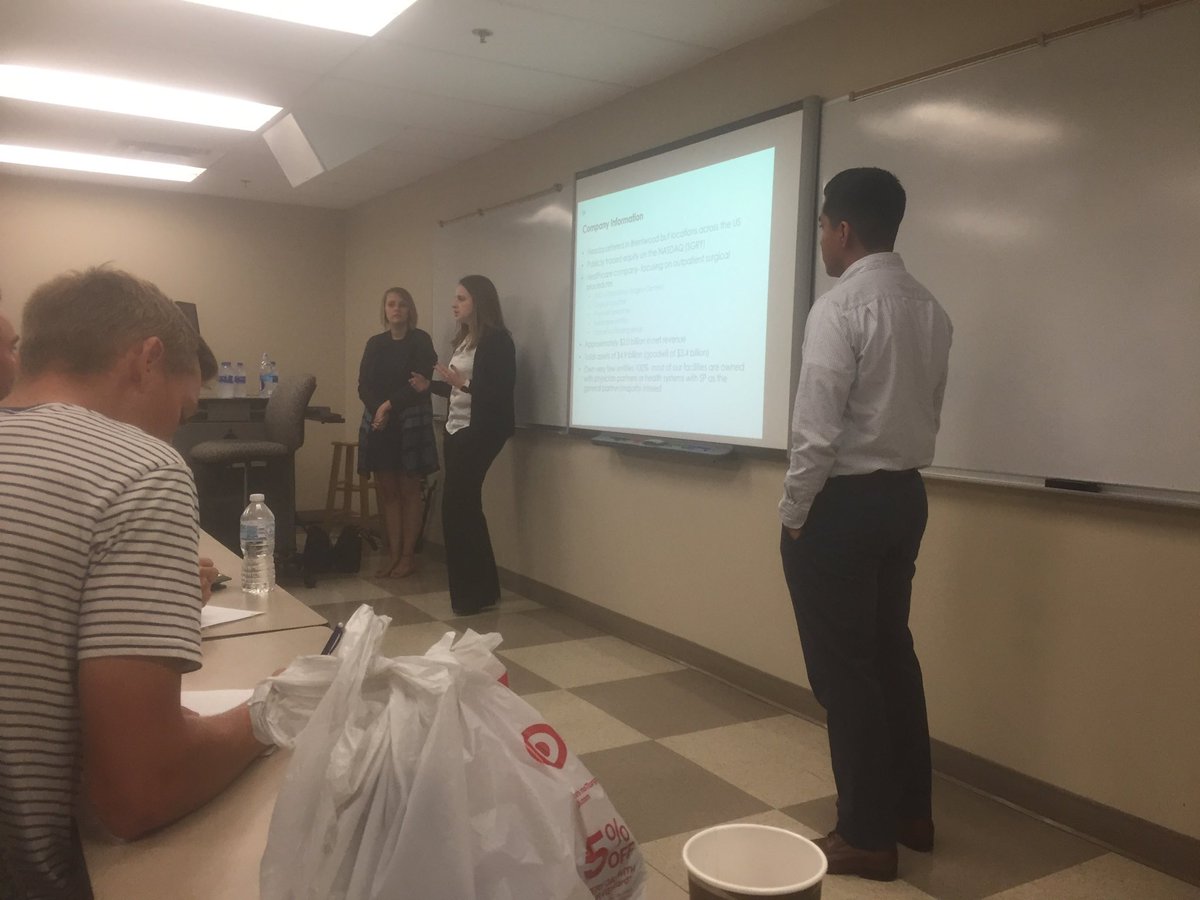 grunyan4's tweet photo. The VP of internal audit, the director of Business Intelligence, and a recent Trevecca accounting graduate from Nashville based Surgery Partners spoke to Trevecca accounting students this morning about the many  opportunities in healthcare. Thanks for investing in our students. https://t.co/TTofRLOgyN