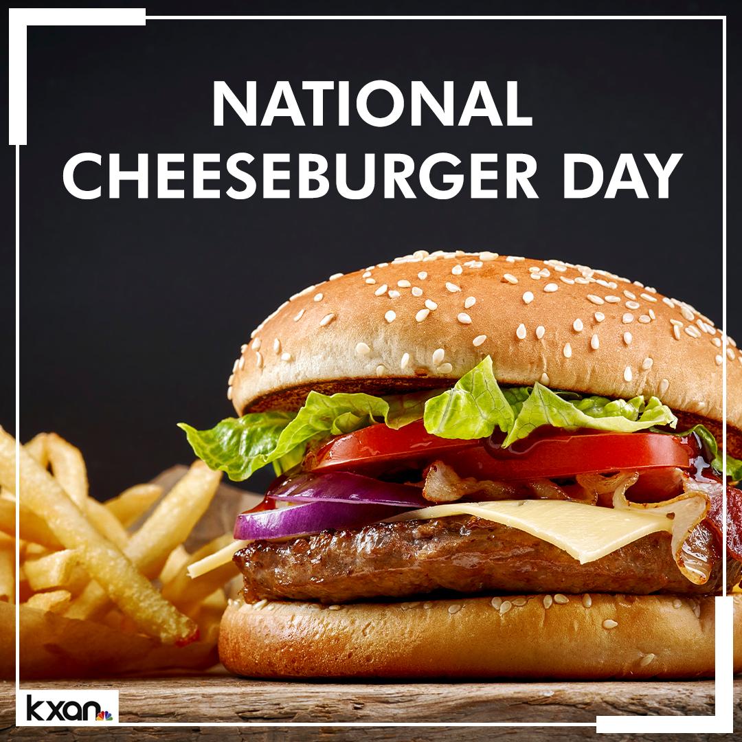 KXAN_News's tweet photo. What's your 'go-to' spot to grab a cheeseburger here in Central Texas? #NationalCheeseburgerDay 🍔 https://t.co/XxhZRt9lv7