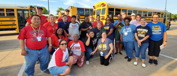 CFISDbus's tweet photo. Two amazing Football Teams, One excited Transportation Center!!! #CFISDspirit #BarkerTransportation #CypressRanch #LanghamCreek https://t.co/vwvTBUfvXT