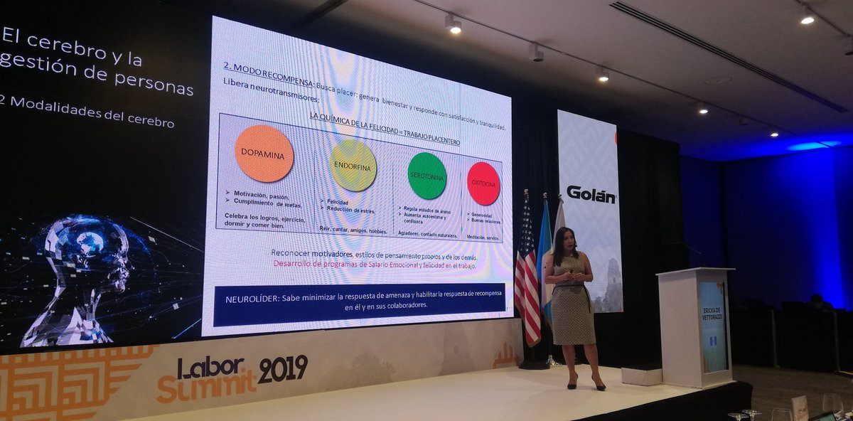 AmChamGT's tweet photo. "Reconocer motivadores, estilos de pensamientos propios y de los demás. Desarrollo de programas de salario emocional y felicidad en el trabajo", comenta Ericka Vetorrazi, Asociacion Guatemalteca de Coaching. #LaborSummit2019 #AmChamGT #TalentoHumano https://t.co/LBrDMfErQQ
