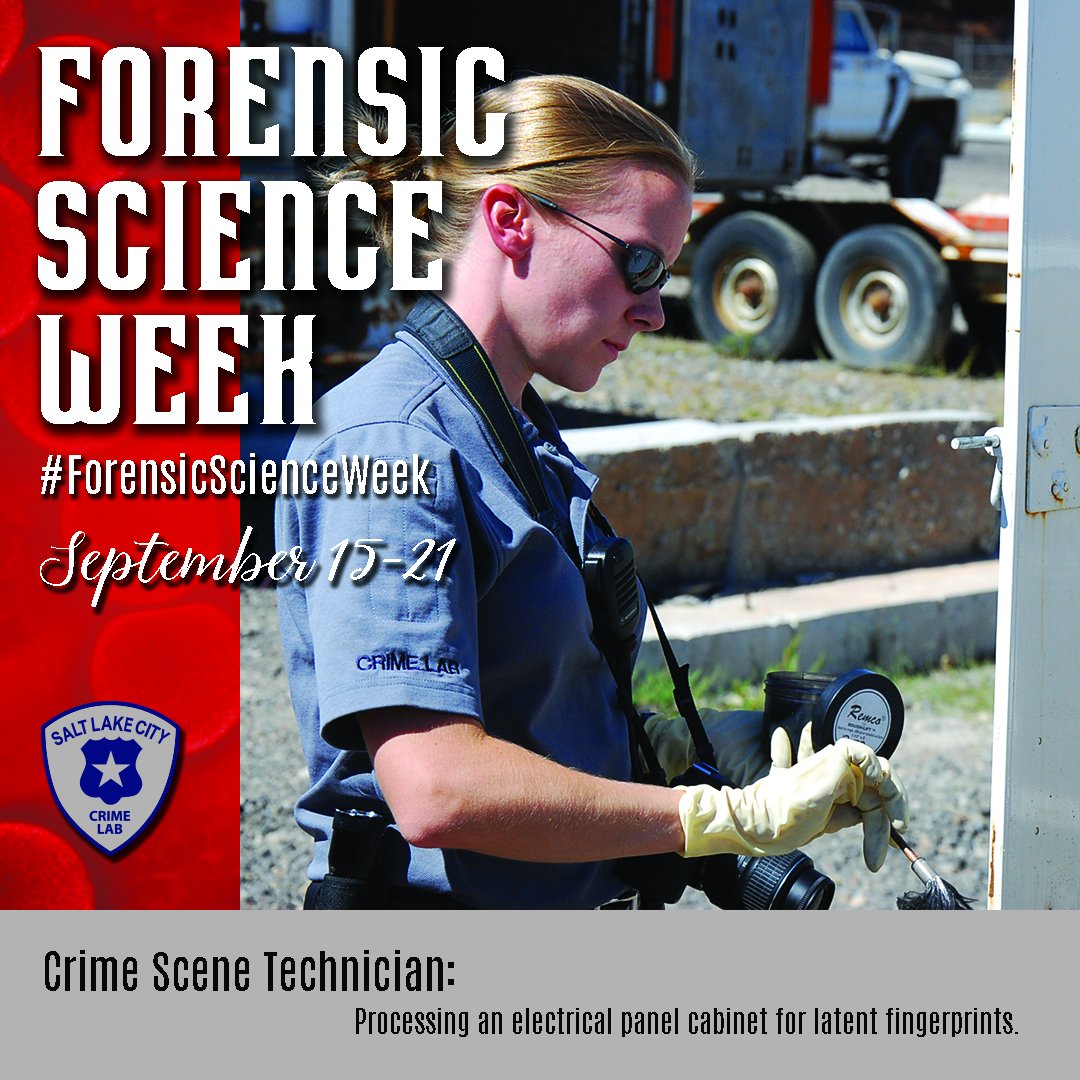 slcpd's tweet photo. #DYK the #SLCPDCLEU has:
2️⃣ Certified Latent Fingerprint Examiners – International Association for Identification
1️⃣ Certified Video Technician – Law Enforcement & Emergency Services Video Association
#ForensicScienceWeek #Forensics @the_iai @LEVA_Inc @ForSciWeek https://t.co/fVXBPbwBo1