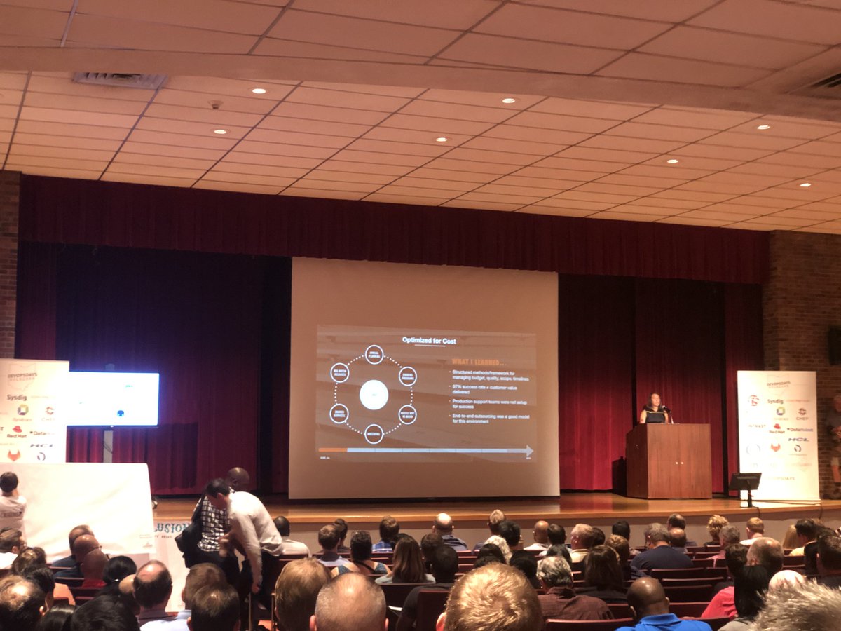 mickfeech's tweet image. Courtney Kissler kicked off the first #devopsdayscolumbus and she’s back to kick off the event this year. this event has grown so much over the last few years. looking forward to the next two days #DevOps
