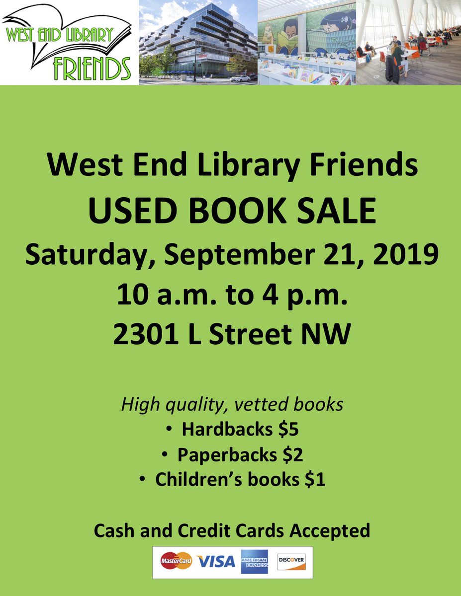 WestEndFriends's tweet photo. THREE! Three days until the West End Library Friends Used Book Sale and stories of three intriguing women that you will find there. Join us on Saturday, September 21, 10 am to 4 pm, 2301 L St NW. https://t.co/yVQcCPqtDd