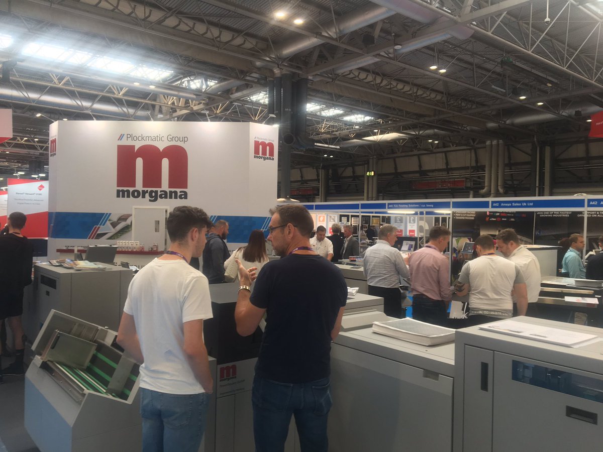 Good visit to busy <a href="/theprintshow/">The Print Show</a> in #Birmingham today with <a href="/Donnach/">Donnach</a> - great 2 see plenty of #print business being done. Another addition made to our print &amp; finishing equipment from our friends in <a href="/GPMiReprocentre/">GPMI</a> - all will be revealed in coming weeks #printpower