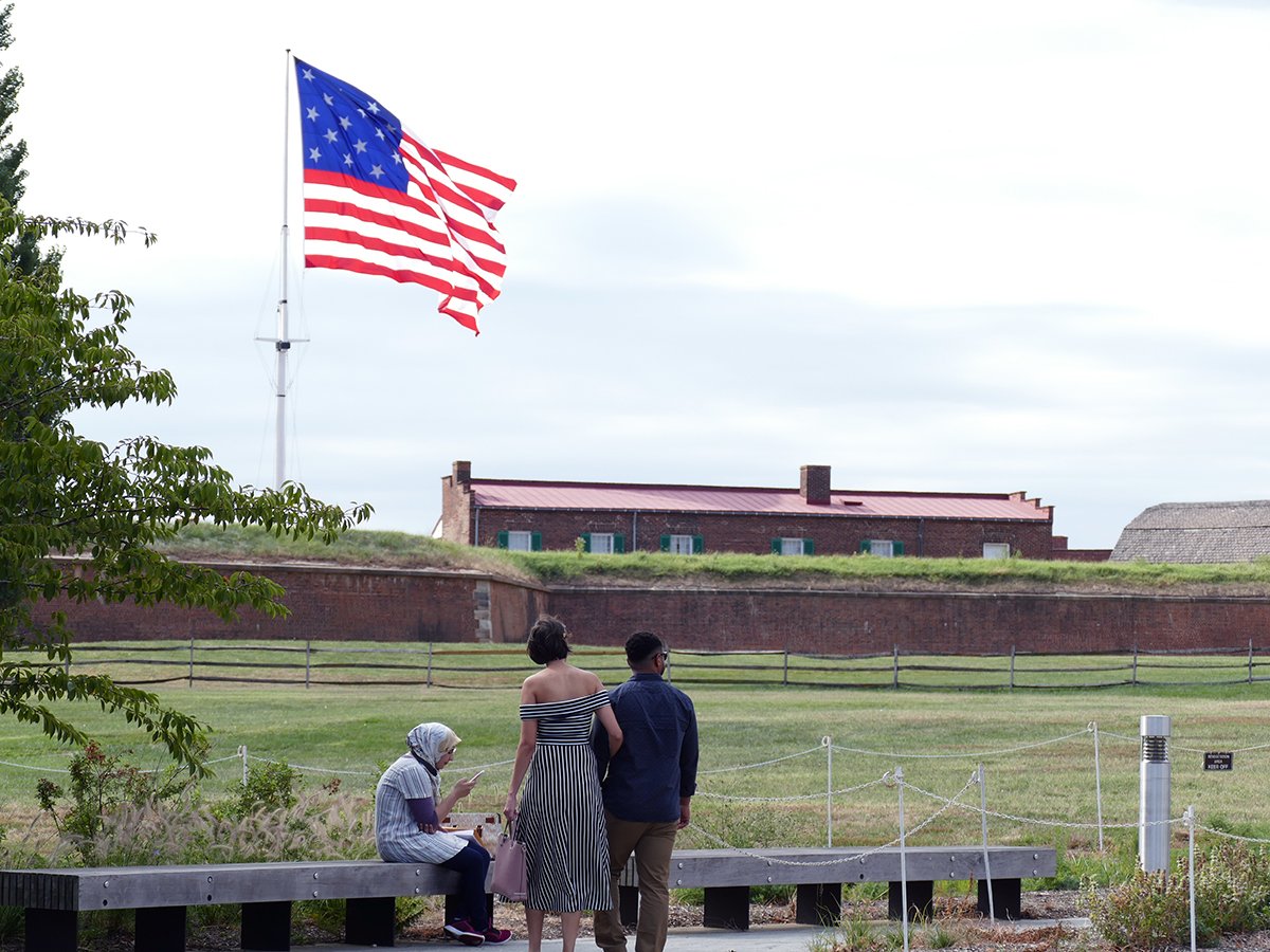 The valiant defense of <a href="/FortMcHenryNPS/">Fort McHenry</a> during the War of 1812 inspired Francis Scott Key to write "The Star-Spangled Banner.” Yesterday, 20 people added to their own personal histories becoming new U.S. citizens. What a perfect way to continue celebrating #ConstitutionWeek.