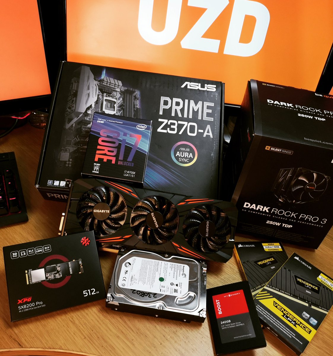 UZDPC's tweet photo. Today's naughty little @AdobePremiere editing rig powerhouse build.

Tempted to keep it for myself 😂

Some absolute BARGINS were had during this hustle.

Let's get cracking.

SOURCD. CLEAND. TESTD. BENCHD. UZD.

#uzdbutnotabuzd #computers #customgamingpc #custompc https://t.co/dUdTnrr5Ar