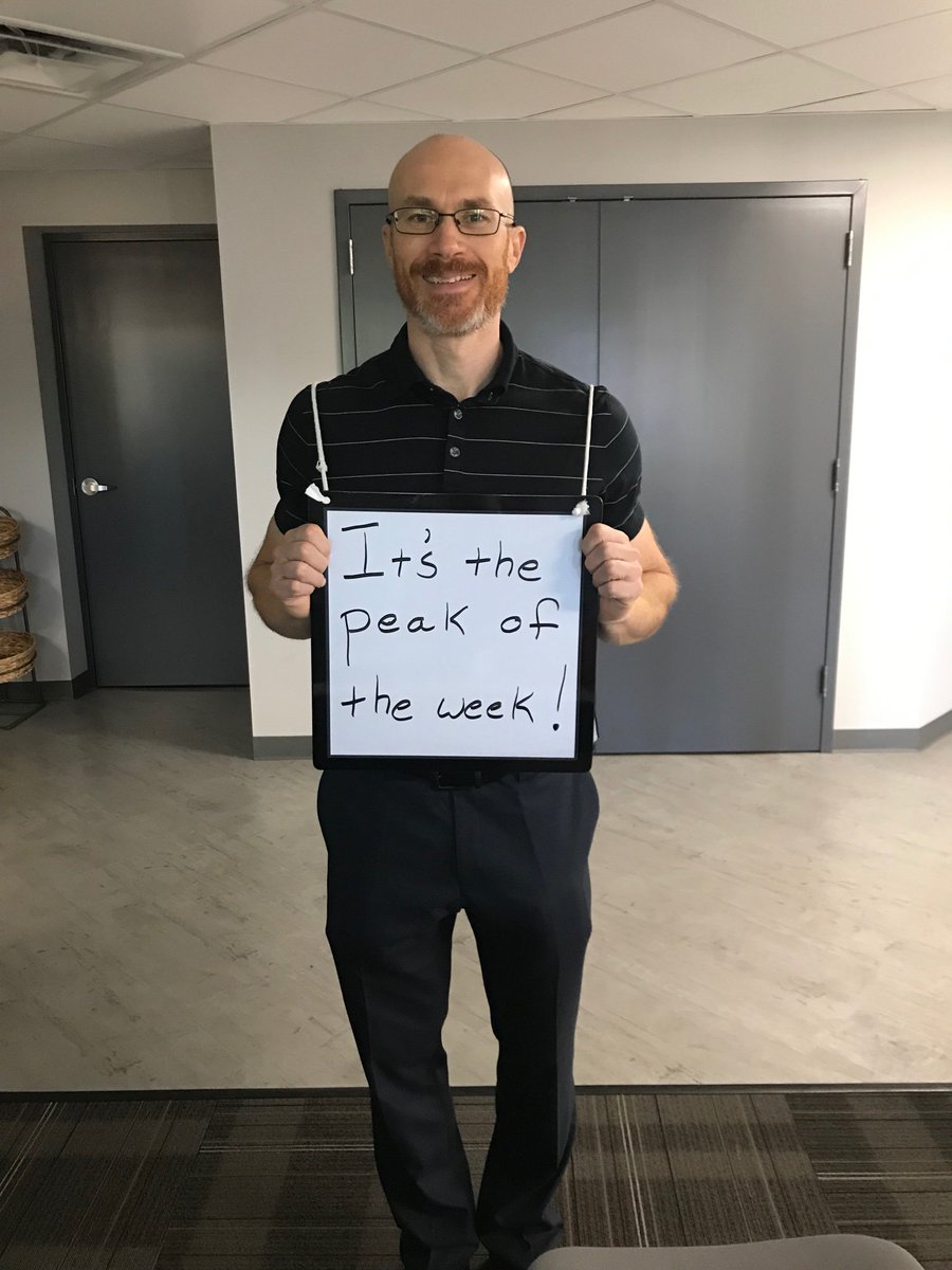 schrimpf_m's tweet photo. Hump Day?  No way.  Wednesday is the Peak of the Week.  #reframeit https://t.co/mFFqw4kvNu