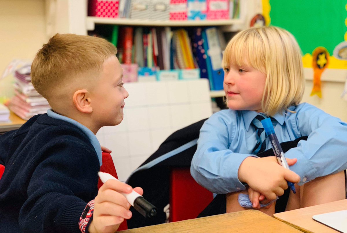 Lovely to see Year 3 settled and working hard in their new classroom. I think the smiles say a lot 
#happytransitions #juniorclass