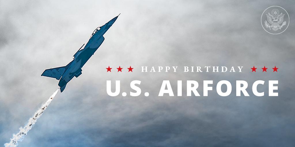 Department of State on X: "Happy 72nd Birthday @usairforce! We are proud of our partnership with the U.S. Air Force and salute the dedication and heroism of Airmen and women, past and