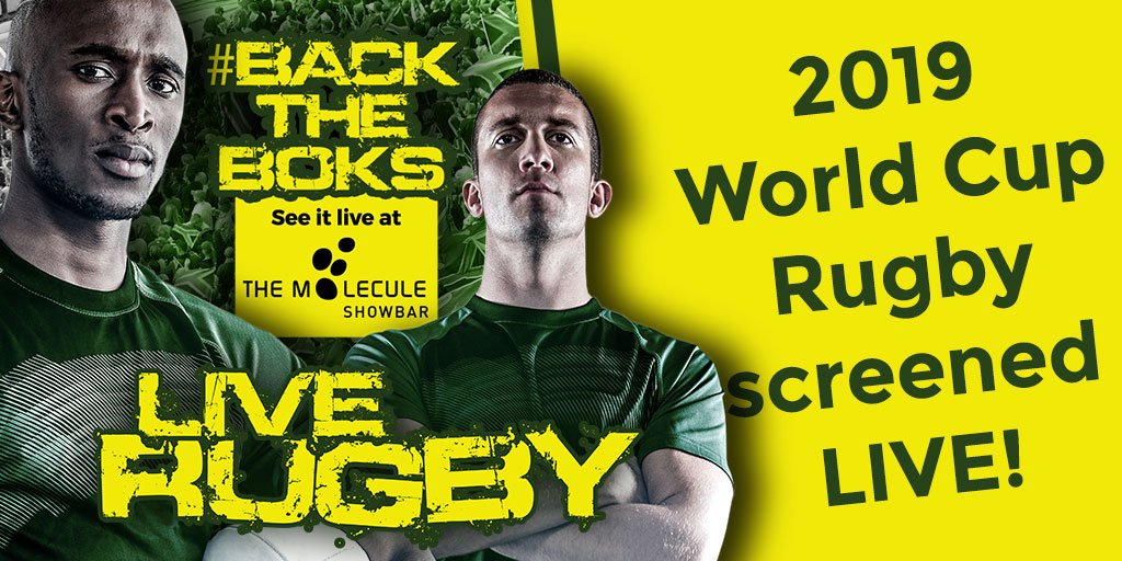 The countdown begins. Catch all the live matches at the Molecule Showbar! Show your support. #strongertogether