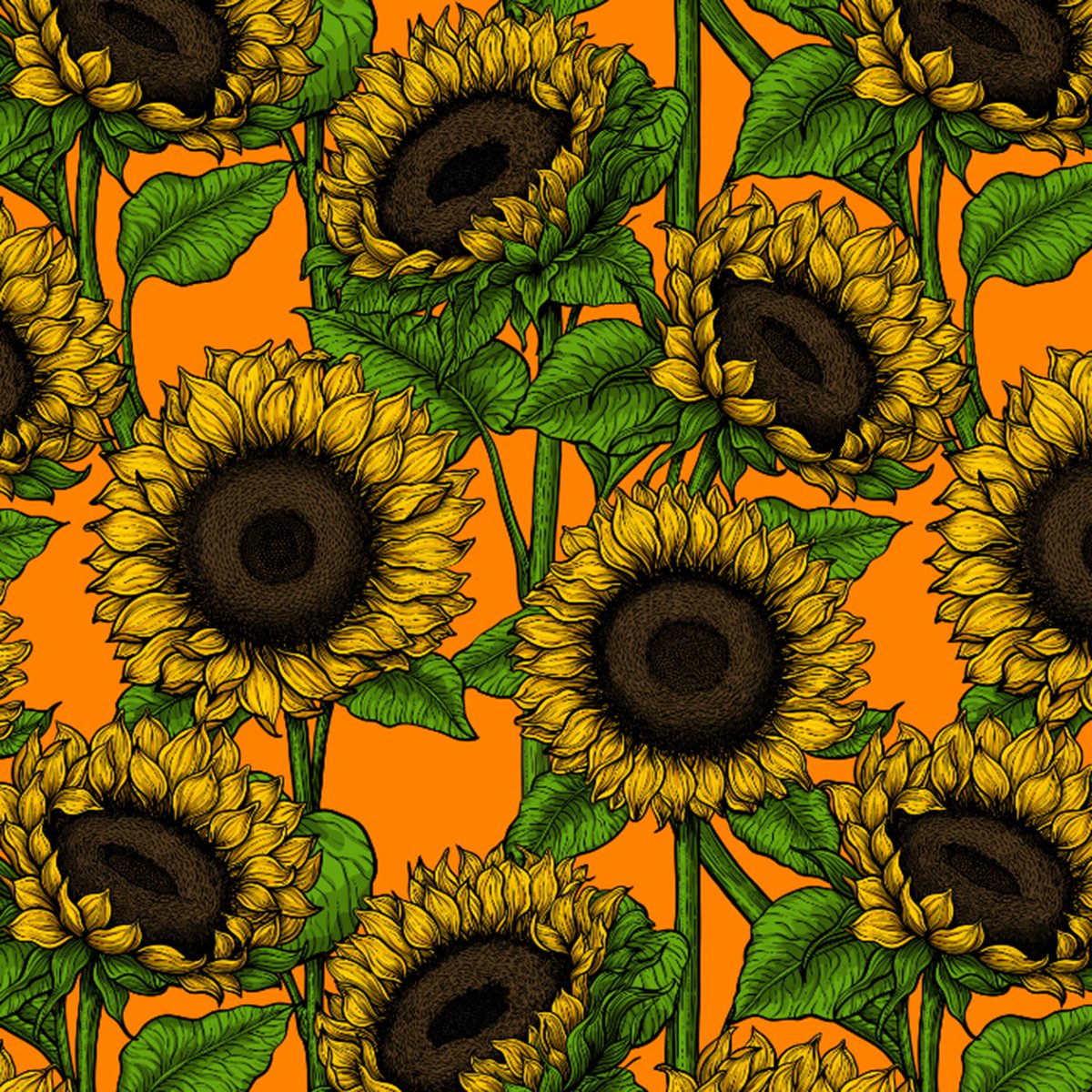 katerinamitkova's tweet photo. My new pattern "Sunflowers" is ready and is available printed on various products in my Pod shops, link in bio.
#sunflower #flower #floraldrawing #sunflowerpattern #botanical #pattern #autumnpattern #textiledesign #surfacedesign #patterndesignersclub #homedecor #katerinakart https://t.co/CEKiOQlo3R