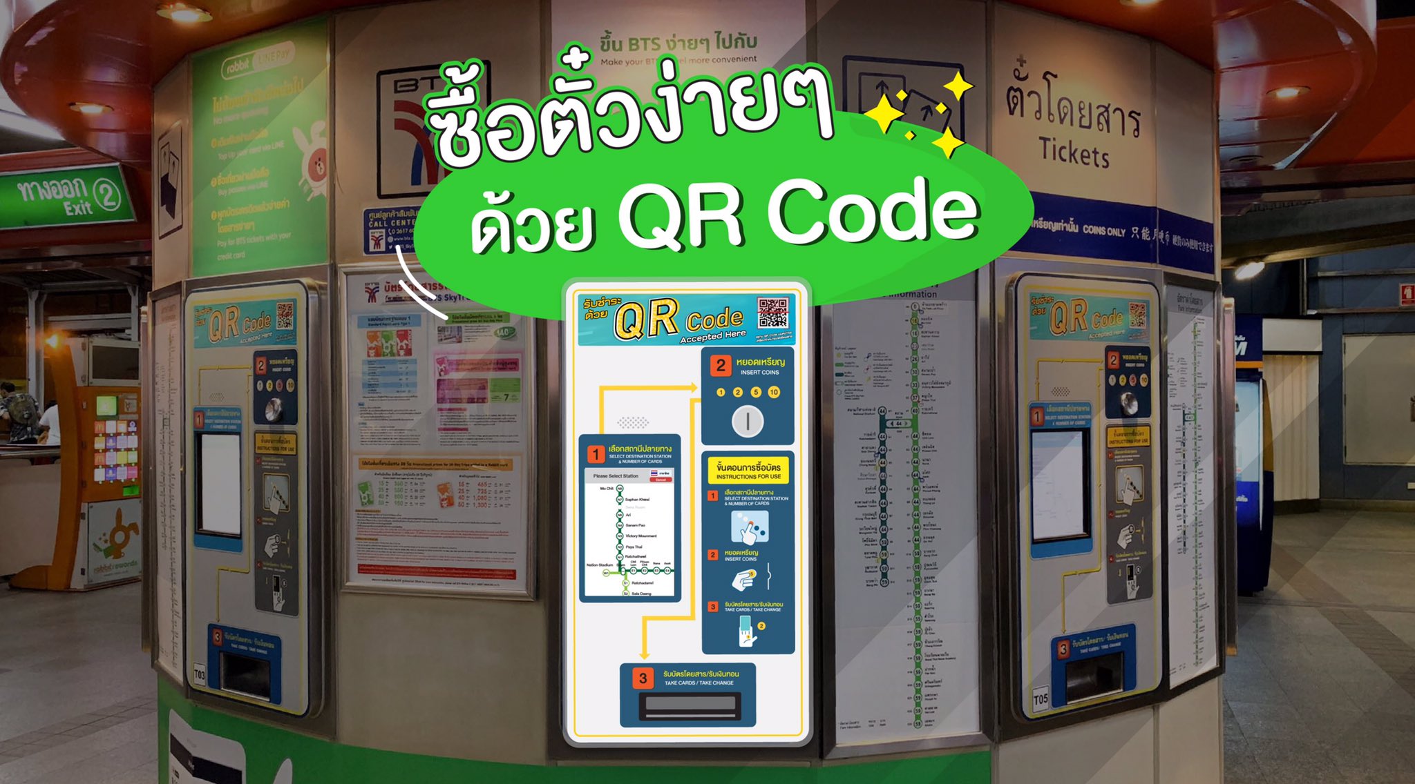 曼谷捷運 BTS 觸控式售票機
