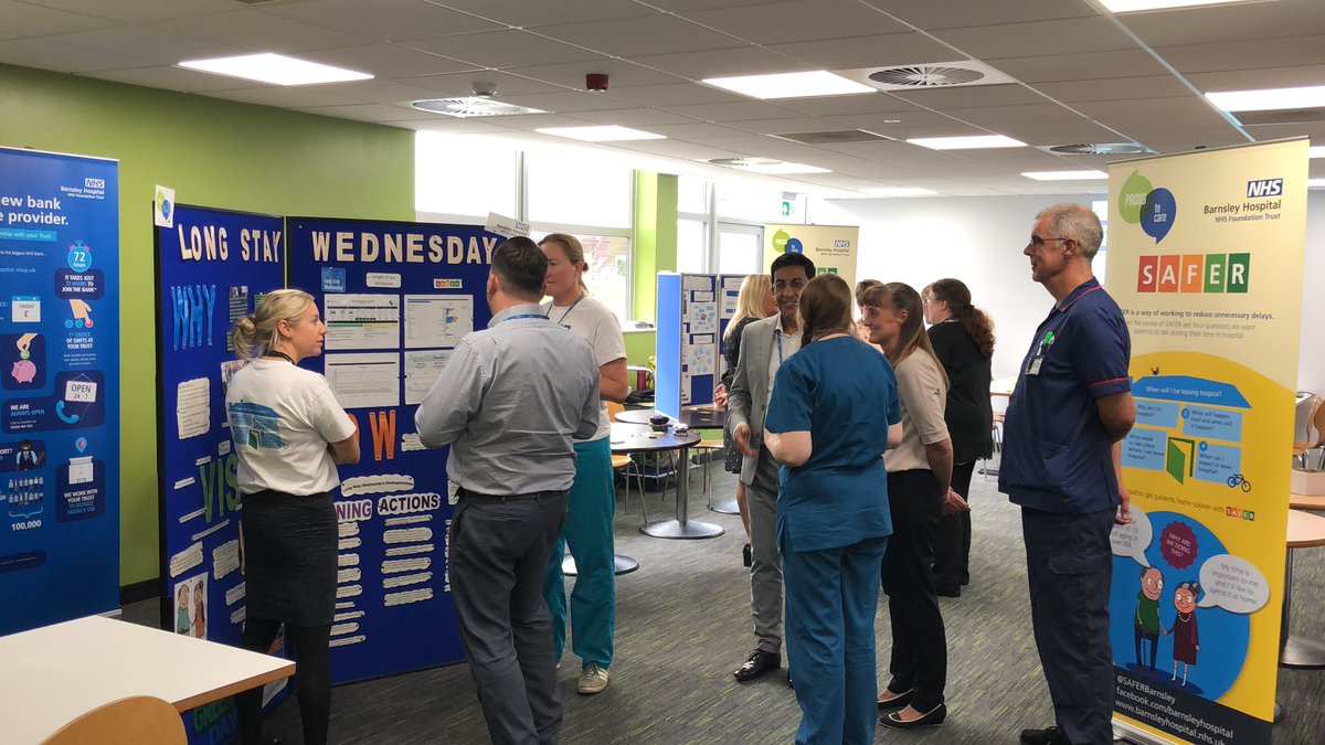 Today is the Long Stay Wednesay Roadshow @barnshospital Come down for a bun and meet the team! 🙌 @barnshospchair @BarnsHospCEO @SAFERBarnsley @bobkirton @AhpsBarnsley #safer #endPJparalysis #lengthofstay