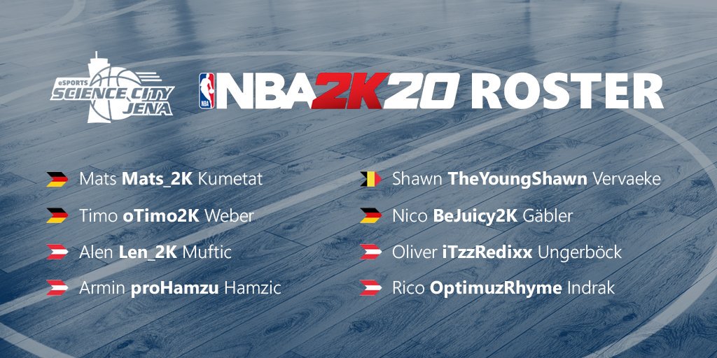 Mit diesen Jungs gehen wir in der neuen NBA2K20 Saison an den Start !

#jenaneverstops