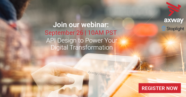 scjoha63's tweet photo. Plan, Design, Execute. Designing #APIs is fundamental to effectively delivering value to the ultimate API consumer as well as to the publisher. Register for #Webinar on September 26th at 10 AM Pacific/1 PM Eastern time. @Axway https://t.co/0vOTZaZK4r https://t.co/izDgfrrGtZ