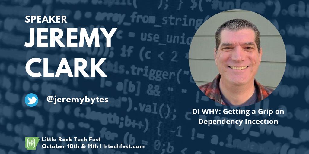 We've got some amazing speakers presenting at #LRTF2019! Be sure you check <a href="/jeremybytes/">Jeremy Clark</a> !