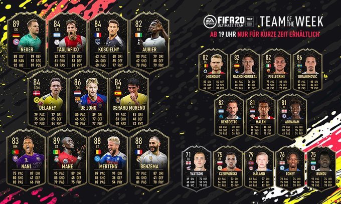 #Totw #Fifa20 who’s the best value here 🤔