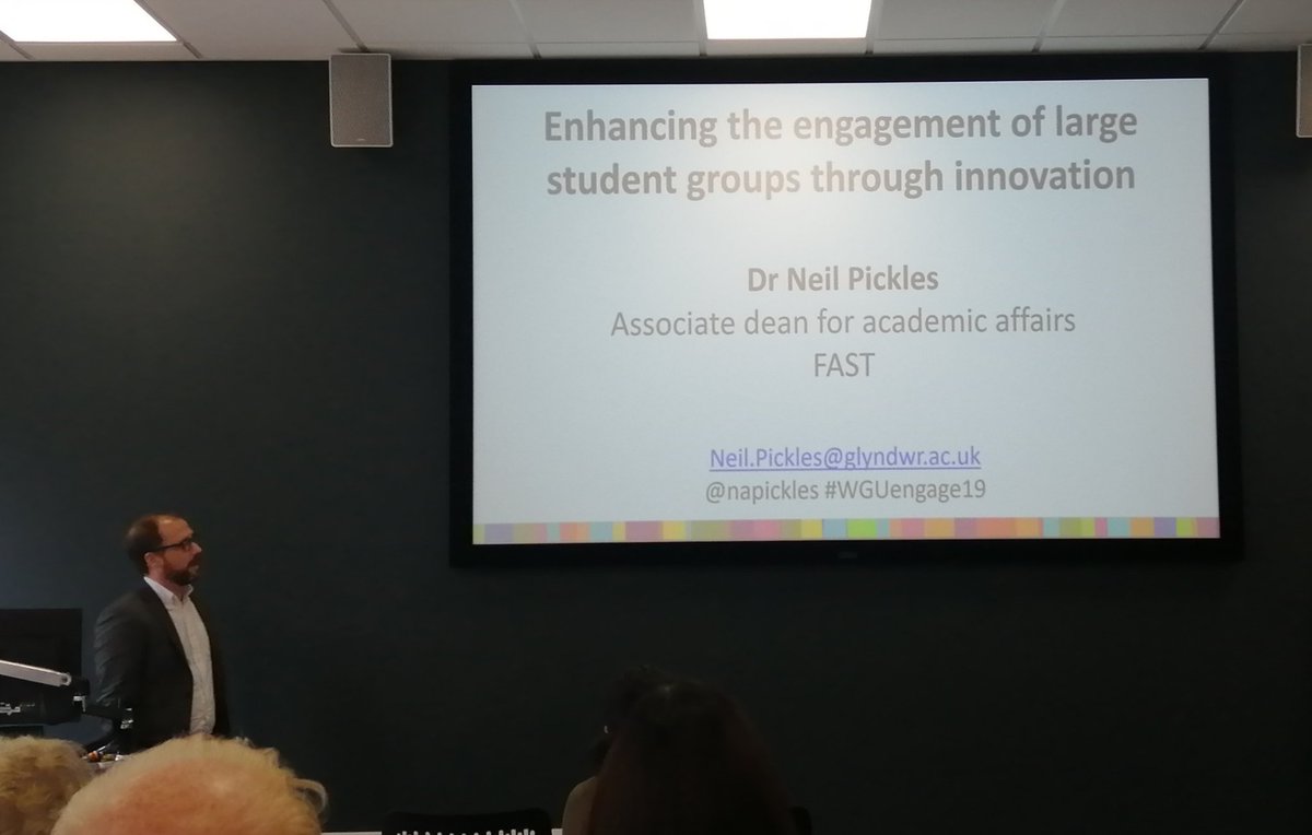 Enhancing the engagement of large student groups though innovation with @napickles #WGUEngage19